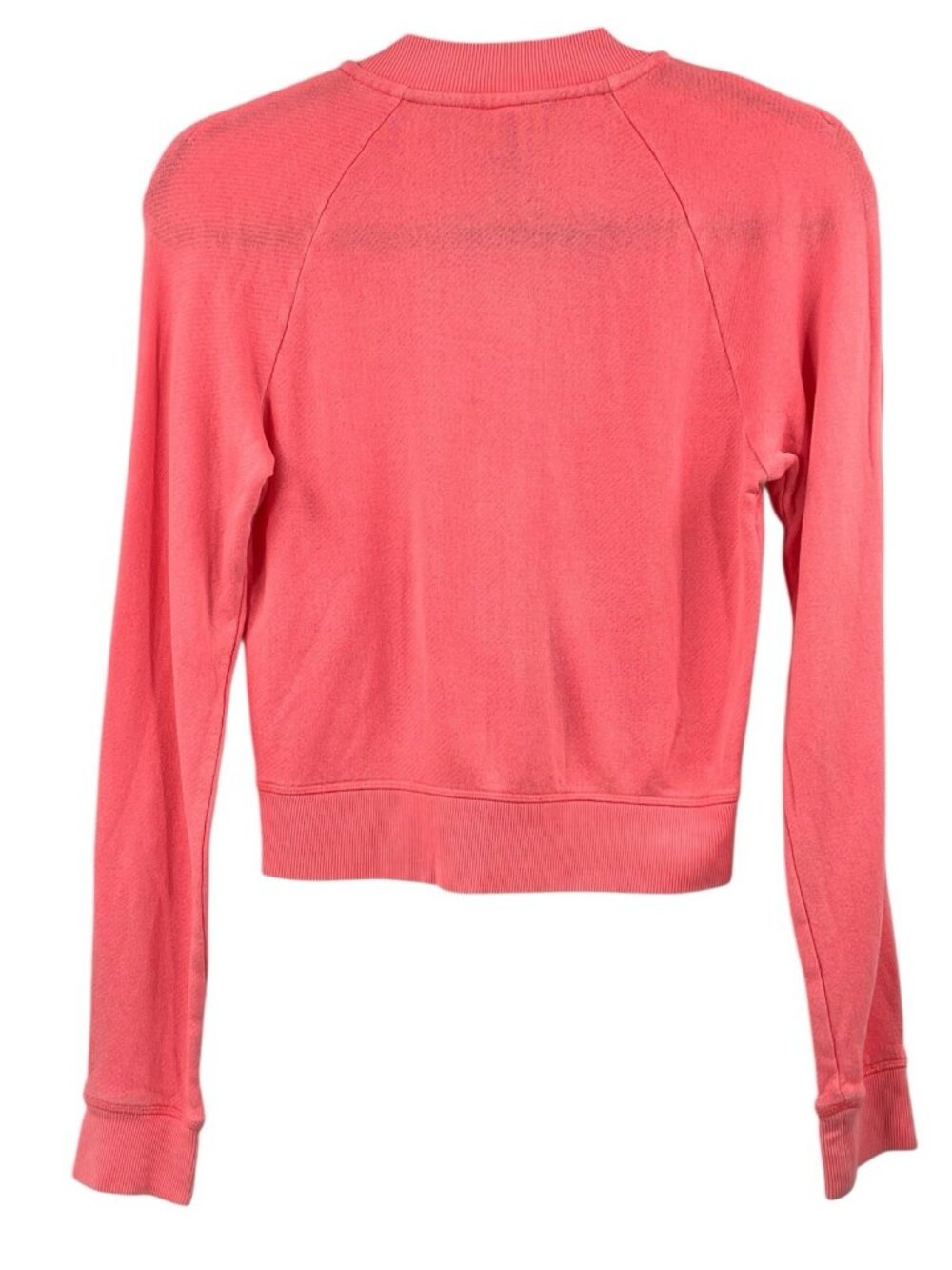 SKIMS Women's Neon Pink Terry Lined Full Zip Sweatshirt Jacket Small - Picture 4 of 4